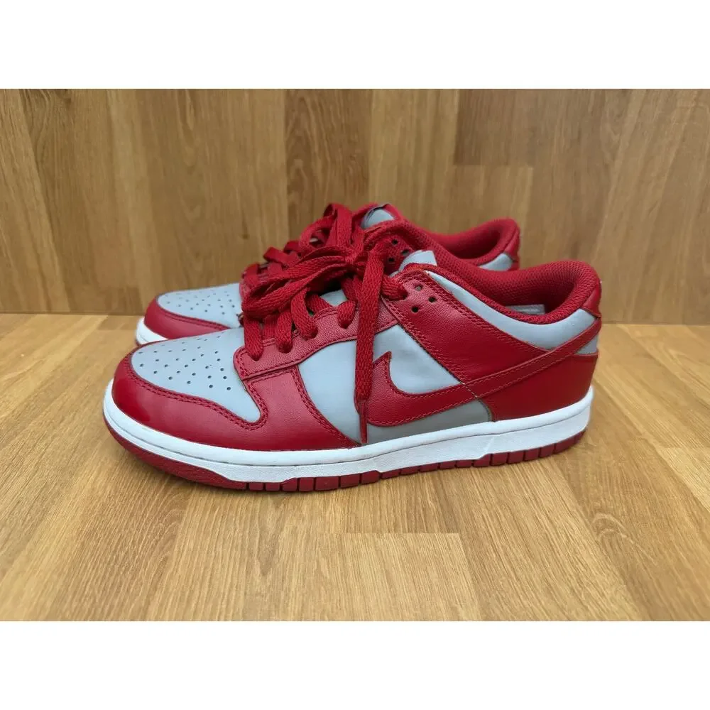 Nike Dunk Low Retro GS Wolf Grey University Red Size 5.5Y